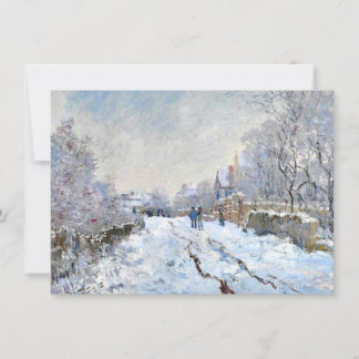 Monet - Schneeszene in Argenteuil Karte