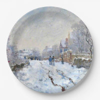 Monet - Schneeszene in Argenteuil