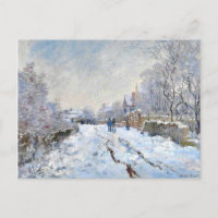 Monet - Schneeszene in Argenteuil