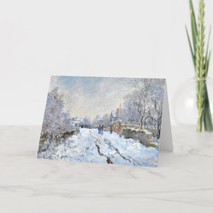Monet - Schneeszene in Argentinien Feiertagskarte