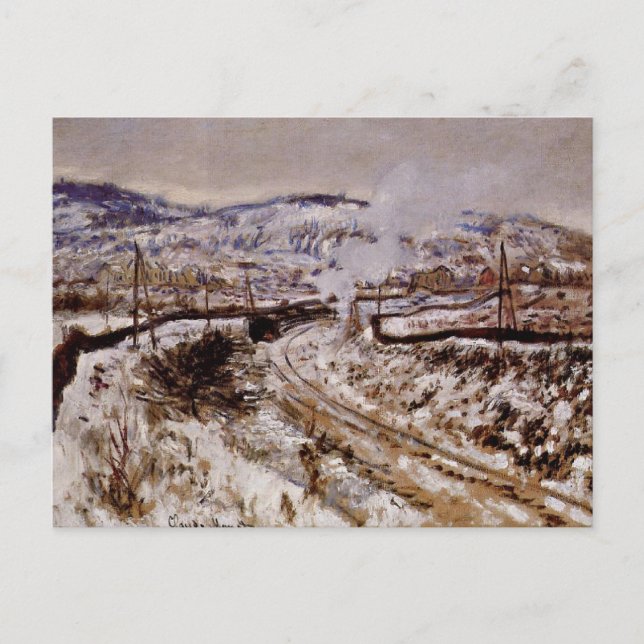 Monet - Schneeweg in Argentinien, Postkarte (Vorderseite)