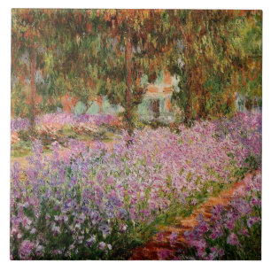 Monet - Schwertlilien in Monets Garten Fliese