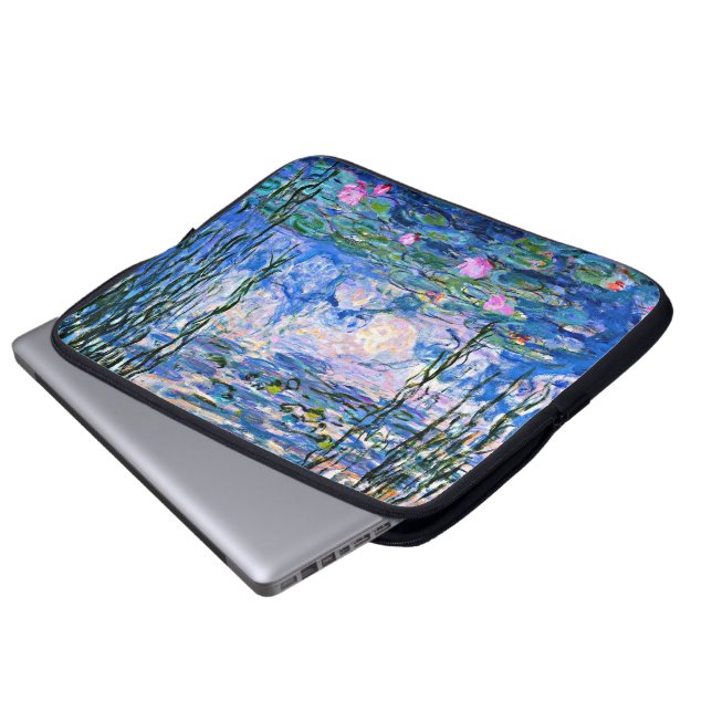 Monet, Seerosen, 1919, Laptopschutzhülle (Vorne Knopf)