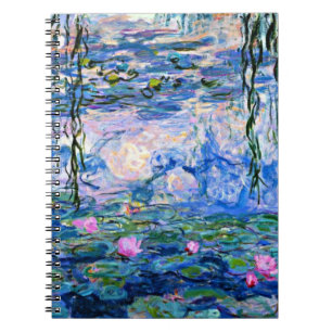 Monet - Seerosen, 1919, rosa, Notizblock