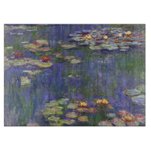 Monet Seerosen Meisterwerk Malerei Schneidebrett