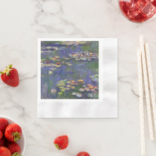 Monet Seerosen Meisterwerk Malerei Serviette
