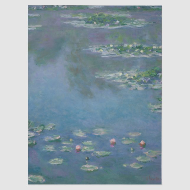 Monet Seerosenteich Seidenpapier (Vorderseite)