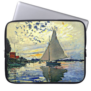 Monet - Segelboot in le Petit Gennevilliers Laptopschutzhülle