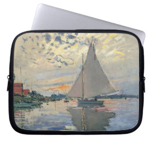 Monet-Segelschiff Französischer Impressionismus Kl Laptopschutzhülle