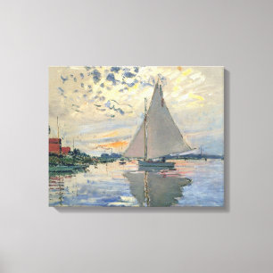 Monet-Segelschiff Französischer Impressionismus Kl Leinwanddruck
