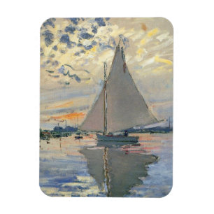 Monet-Segelschiff Französischer Impressionismus Kl Magnet