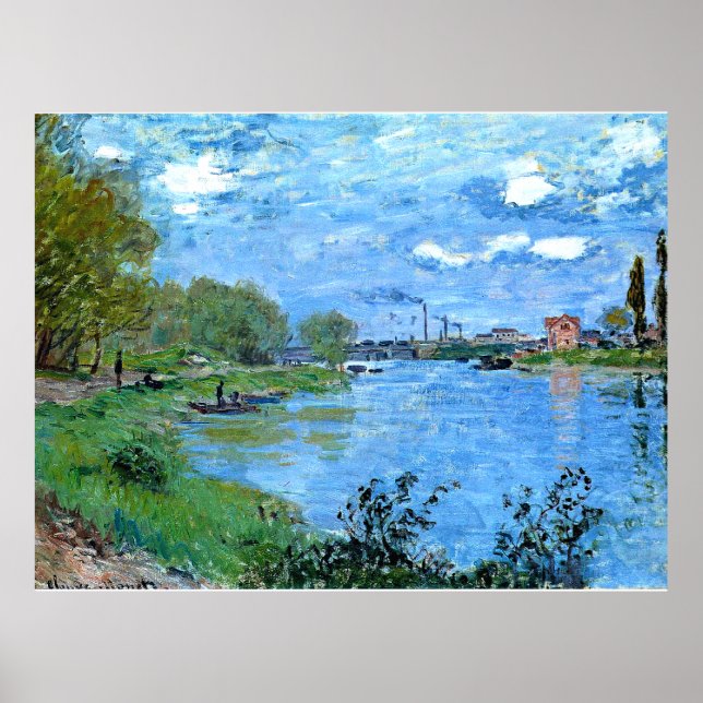 Monet - Seine-Ufer im Grand Jatte Poster (Vorne)