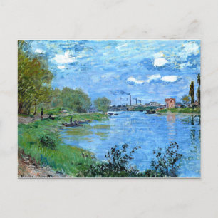 Monet - Seine-Ufer im Grand Jatte Postkarte