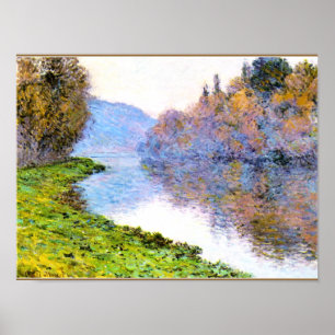 Monet - Seine-Ufer in Jenfosse Poster