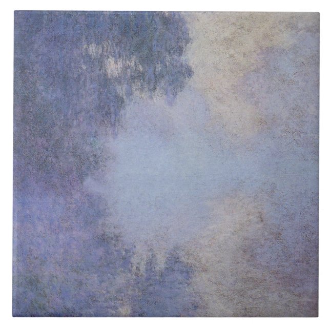 Monet - Seine-Zweigstelle bei Giverny Fliese (Vorderseite)