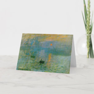 Monet Sonnenaufgang, der stationäres Notecards