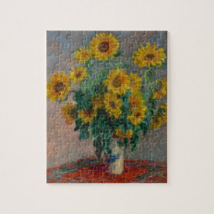 Monet Sonnenblumen Vintager französischer Impress Puzzle