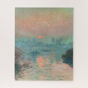 Monet Sonnenuntergang an der Seine Fine Art Impres Puzzle