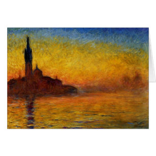 Monet Sonnenuntergang Venedig Farbige Impressionis