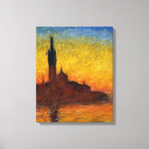 Monet Sonnenuntergang Venedig Farbige Impressionis Leinwanddruck