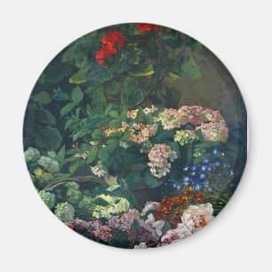 Monet Spring Flowers Magnet