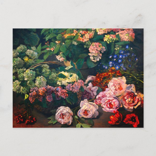 Monet Spring Flowers Postkarte (Vorderseite)