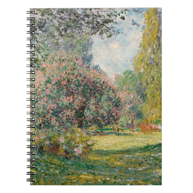 Monet Spring Garden Spiral Notebook Notizblock (Vorderseite)