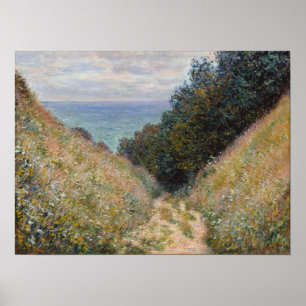 Monet - Straße bei La Cavee Pourville Poster