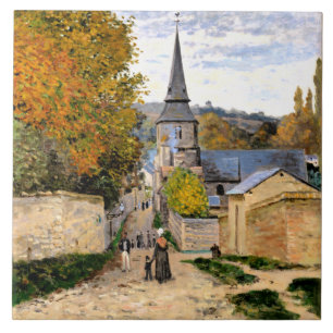 Monet - Straße in Saint-Adresse Fliese