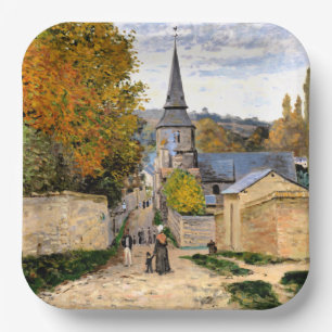 Monet - Straße in Saint-Adresse Pappteller