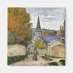 Monet - Straße in Sainte-Adresse, feine Kunst, Mag Magnet