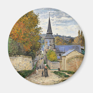Monet - Straße in Sainte-Adresse, feine Kunst, Mag Magnet