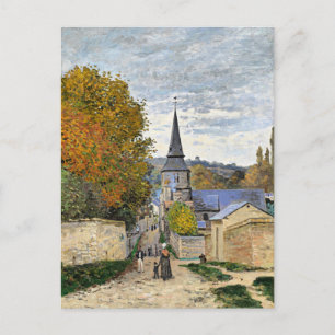 Monet - Straße in Sainte-Adresse, Postkarte
