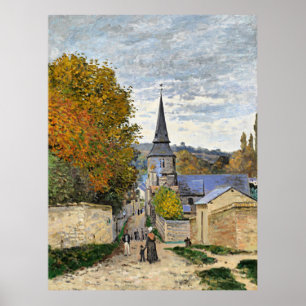 Monet - Straße in Sainte-Adresse, schöne Kunst, Poster