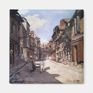 Monet - Street of the Bavolle Honfleur Magnet