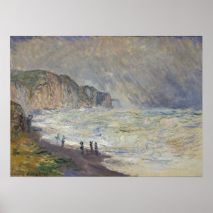 Monet - Stürmische See bei Pourville Poster