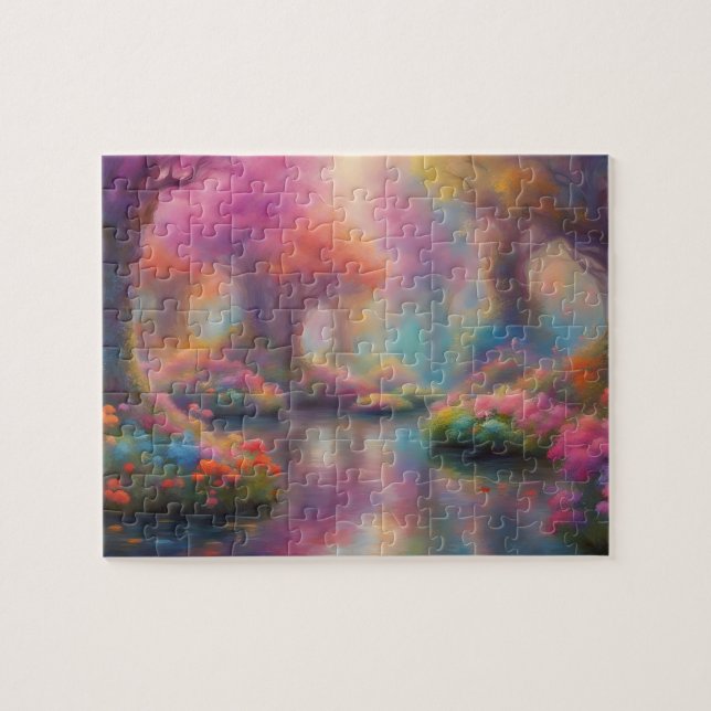 Monet Style Fantasy Puzzle (Horizontal)
