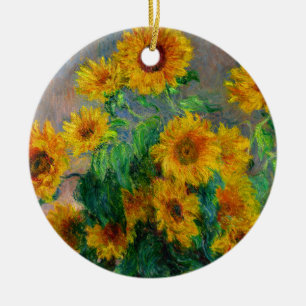 Monet Sunblumen Keramik Ornament