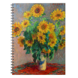 Monet Sunblumen Notizblock