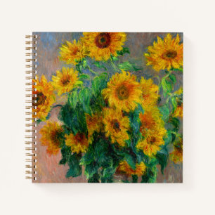 Monet Sunblumen Notizbuch