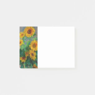 Monet Sunblumen Post-it Klebezettel