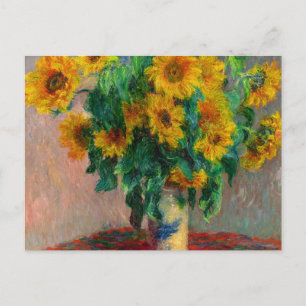 Monet Sunblumen Postkarte