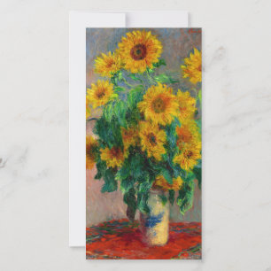 Monet Sunflowers Card