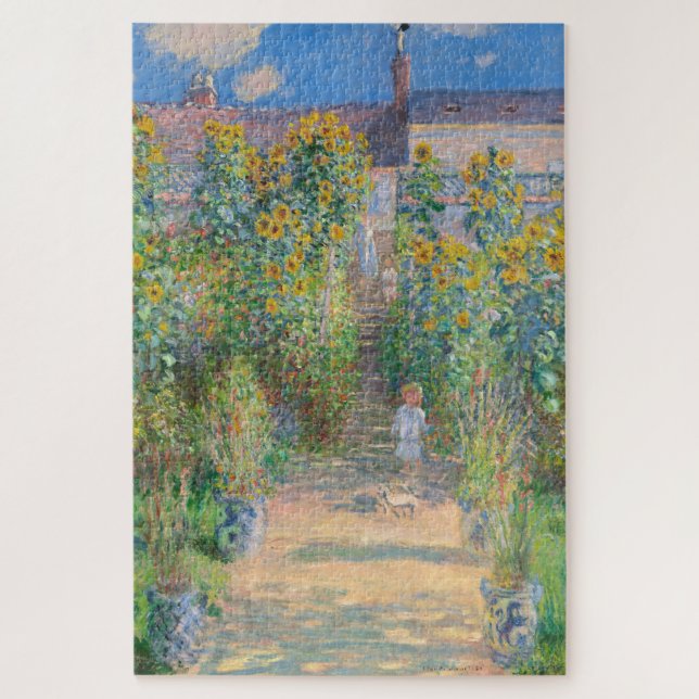 Monet Sunflowers Garden 1000 Stück Puzzle (Vertikal)