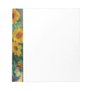 Monet Sunflowers Notizblock