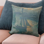 Monet Sunrise Marine Impressionismus Gemälde Kissen<br><div class="desc">Claude Monets Gemälde Sunrise (Marine) ist ein berühmtes Gemälde des französischen Impressionisten Claude Monet aus dem Jahr 1872. Sunrise (Marine) wurde in der Luft gemalt,  oder "im Freien" und zeigt seine informellen und spontanen Pinselstriche.</div>