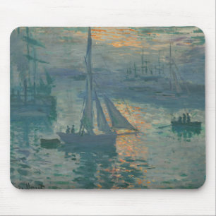 Monet Sunrise Marine Impressionismus Gemälde Mousepad