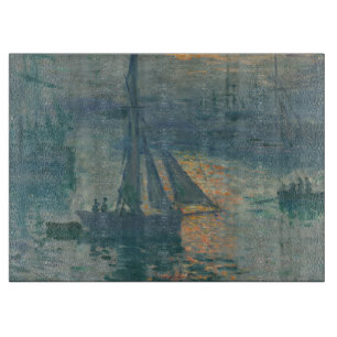 Monet Sunrise Marine Impressionismus Gemälde Schneidebrett