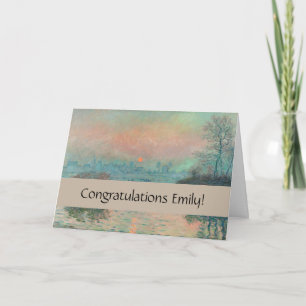 Monet Sunset Seine Frische Pasta machen Karte