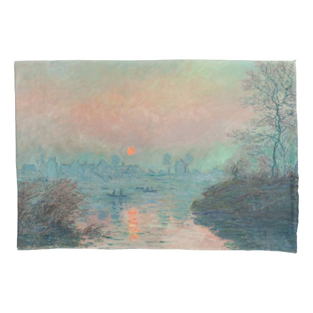 Monet Sunset Seine Frische Pasta machen Kissenbezug (Vorderseite)